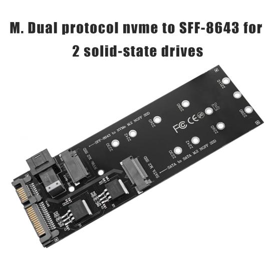 M.2 SSD NVMe до SFF-8643 Картка адаптера Високошвидкісні подвійні протоколи NGFF до SATA3.0 Картка конвертера Комп’ютерні аксесуари
M.2 SSD NVMe до SFF-8643 Картка адаптера Високошвидкісні подвійні протоколи NGFF до SATA3.0 Картка конвертера Комп’ютерні аксесуари