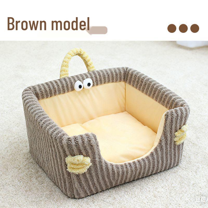 Four Seasons Extra Large Cute Cat & Dog Bed with Semi-Enclosed Nest and Washable Grass Litter Mat
Four Seasons Extra Large Cute Cat & Dog Bed with Semi-Enclosed Nest and Washable Grass Litter Mat