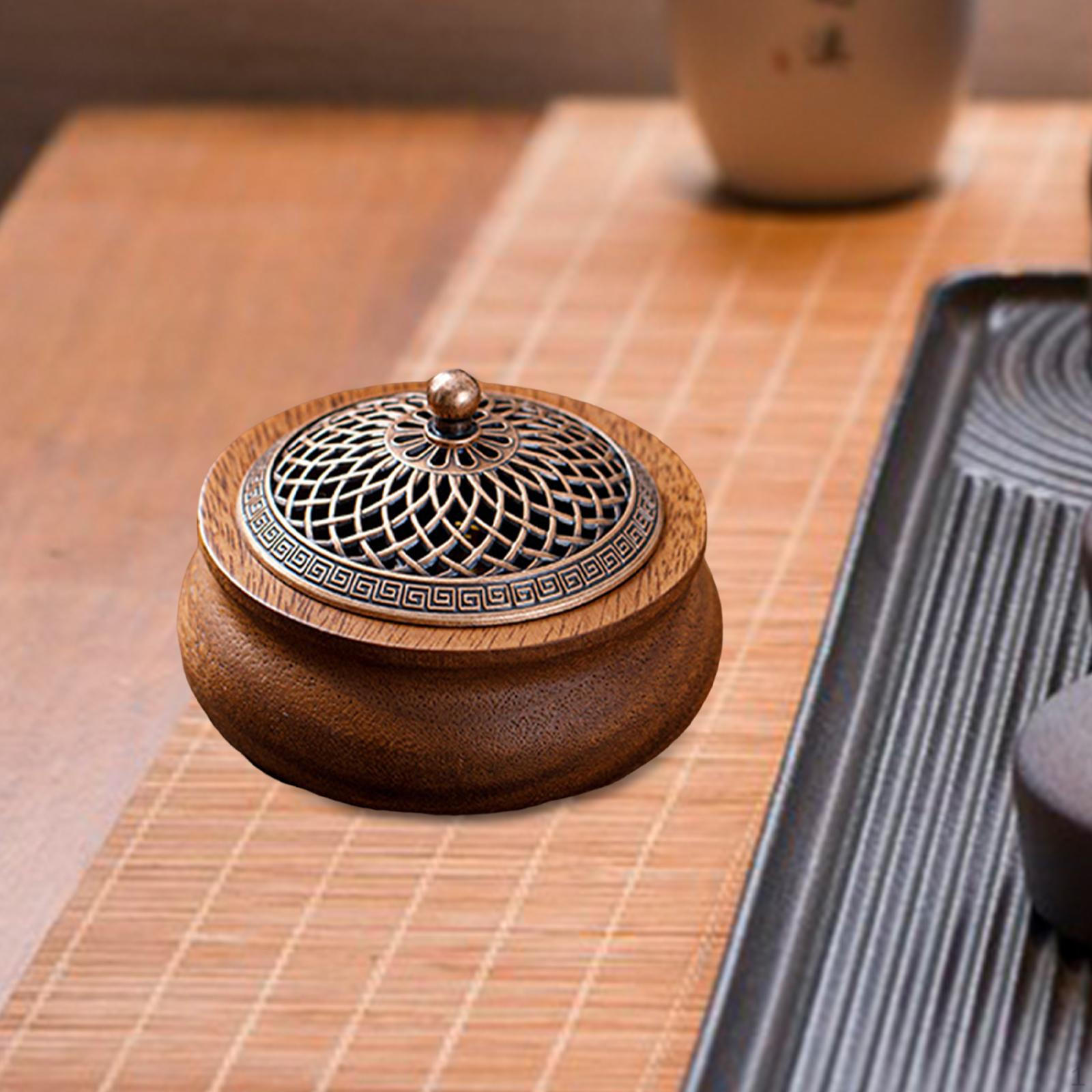 Incense Holder Ornament Housewarming Gift Desk Mediation with Lid Home Fragrance Round for Bedroom
Incense Holder Ornament Housewarming Gift Desk Mediation with Lid Home Fragrance Round for Bedroom