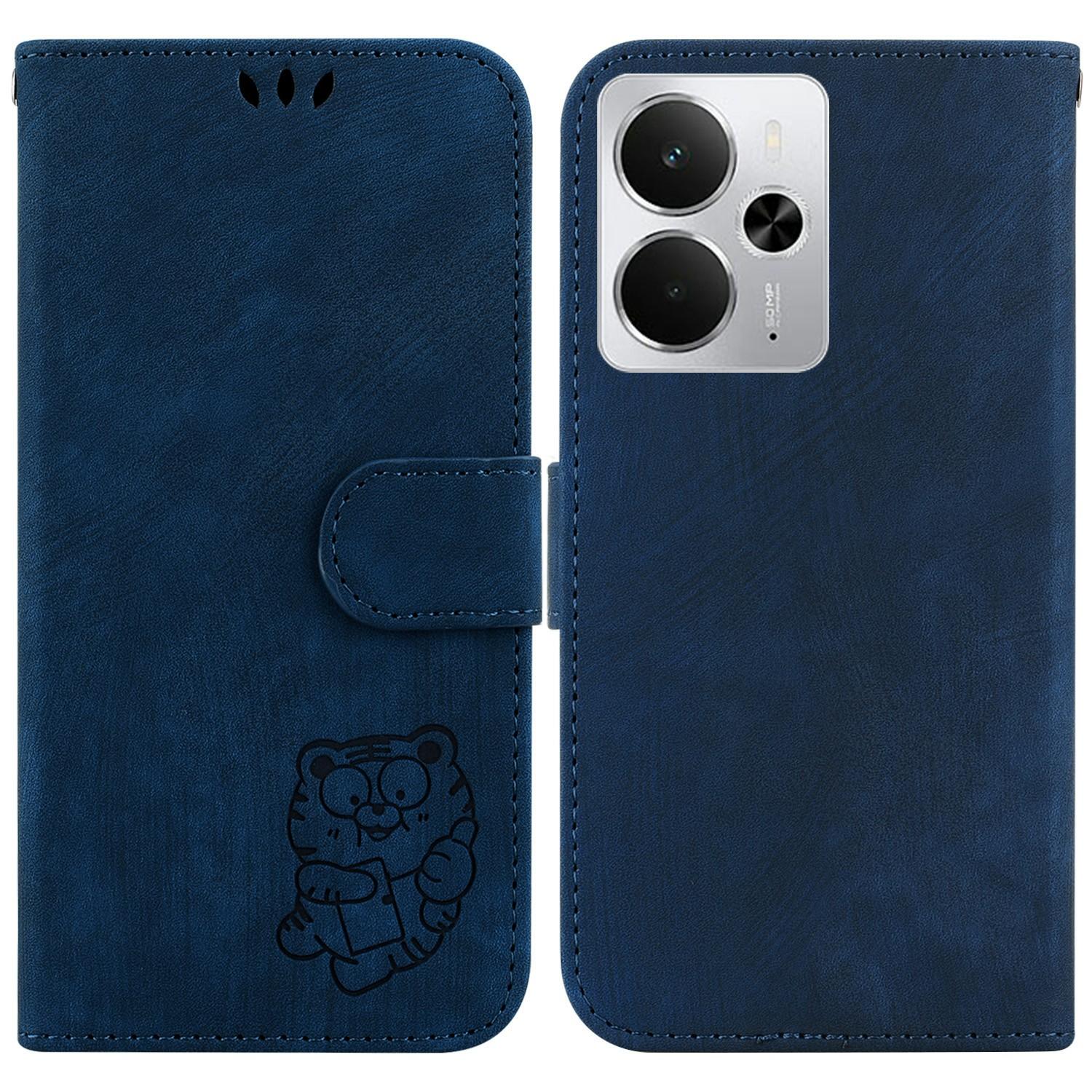 For Realme 14 5G Wallet Case Tiger Imprint Leather Shockproof Phone Cover Dark Blue
For Realme 14 5G Wallet Case Tiger Imprint Leather Shockproof Phone Cover Dark Blue