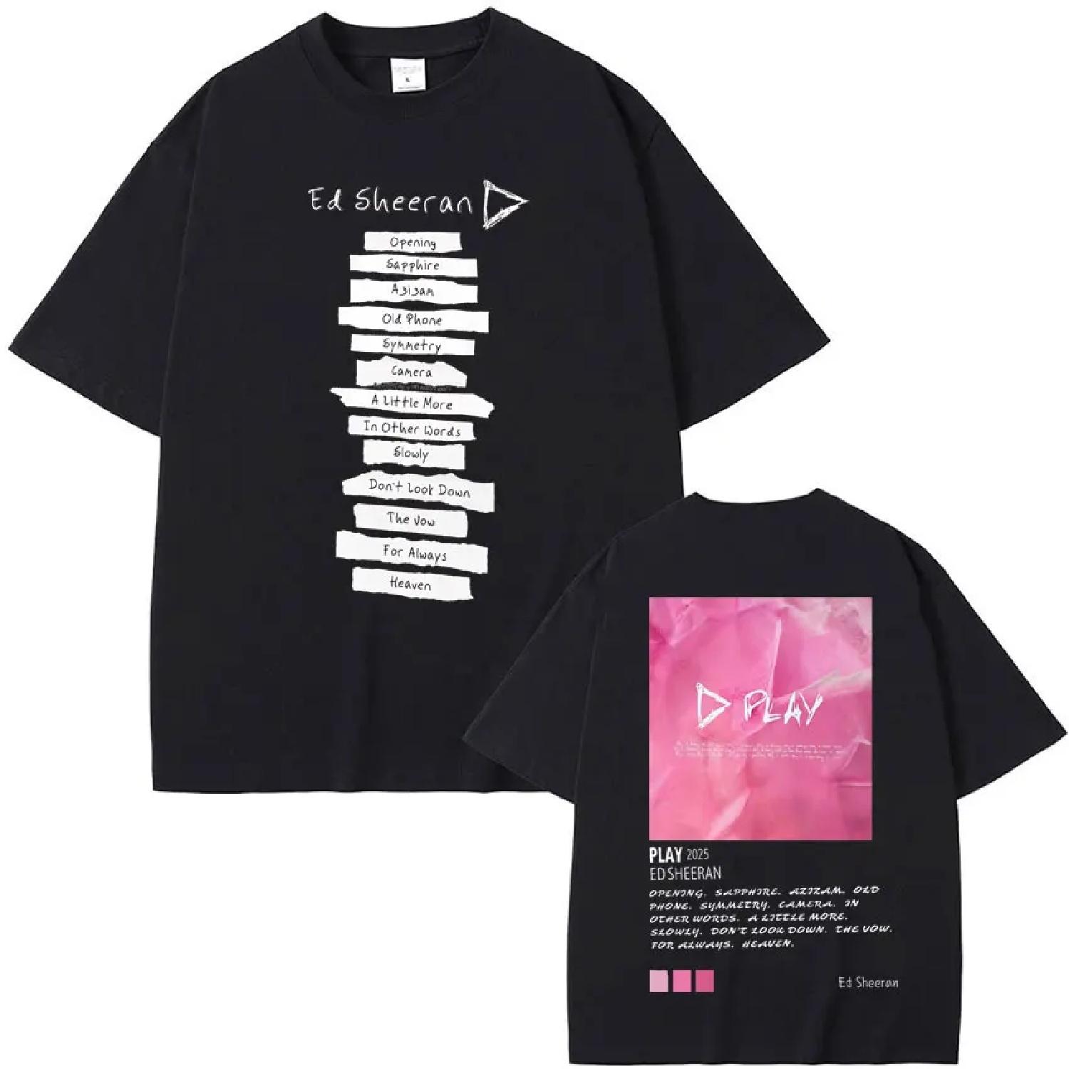 Ed Sheeran Play Tour Cover 2025 Harajuku T Shrit Mens Women High Quality Hip Hop Aesthetic Oversized Tees Short Sleeves T Shrits S чёрный
Ed Sheeran Play Tour Cover 2025 Harajuku T Shrit Mens Women High Quality Hip Hop Aesthetic Oversized Tees Short Sleeves T Shrits S чёрный