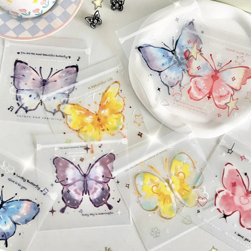 50PCS Butterfly Cookie Candy Bags Self-Sealing Snack Gift Bag Wedding Birthday Gift Packaging Bags Party Favors Package Supplies 11X11cm
50PCS Butterfly Cookie Candy Bags Self-Sealing Snack Gift Bag Wedding Birthday Gift Packaging Bags Party Favors Package Supplies 11X11cm
