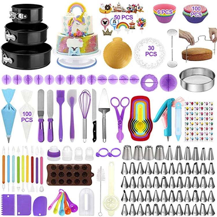 407pcs Baking Tools Set for Cakes Rotating Turntable Cake Decorating Supplies Kit
407pcs Baking Tools Set for Cakes Rotating Turntable Cake Decorating Supplies Kit