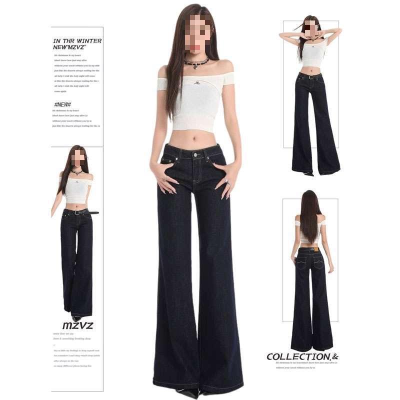 Plus Size Vintage Dark Blue Low-Waist Micro-Flare Wide-Leg Jeans for Women L темно-синий
Plus Size Vintage Dark Blue Low-Waist Micro-Flare Wide-Leg Jeans for Women L темно-синий