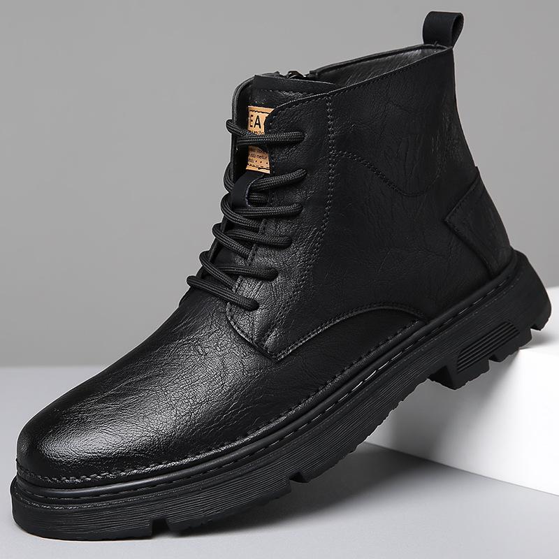 New Martin boots 2025 autumn and winter men s shoes retro tooling boots warm and velvet high-top cotton shoes genuine leather men s leather boots 38
New Martin boots 2025 autumn and winter men s shoes retro tooling boots warm and velvet high-top cotton shoes genuine leather men s leather boots 38