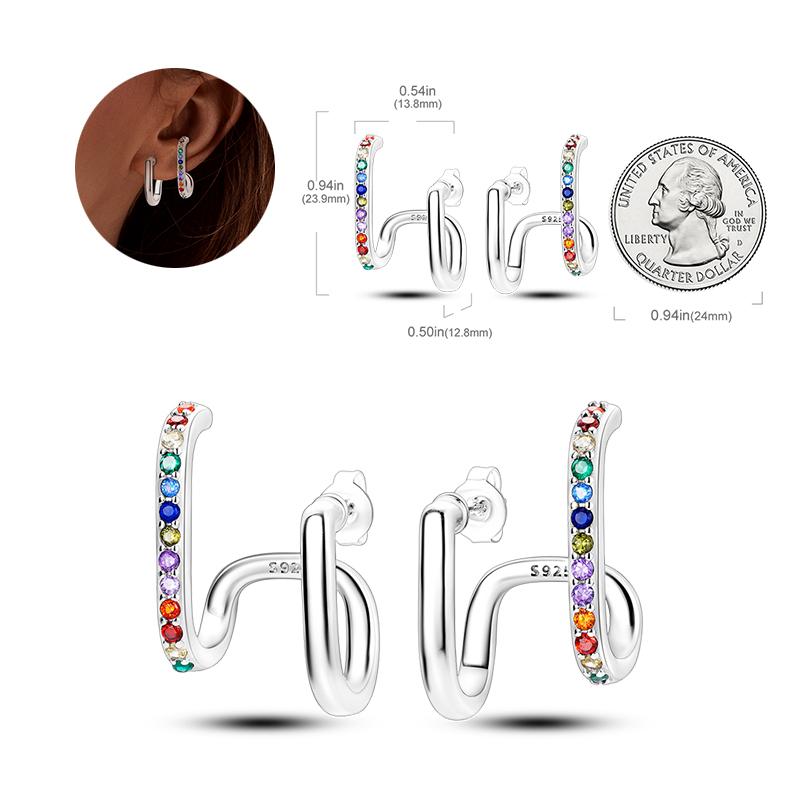 925 Silver Charms Plata De Ley 925 Jewelry Women Fashion Cute Tiny Clear Crystal CZ Stud Earrings Star Starfish Dolphin Earrings
925 Silver Charms Plata De Ley 925 Jewelry Women Fashion Cute Tiny Clear Crystal CZ Stud Earrings Star Starfish Dolphin Earrings