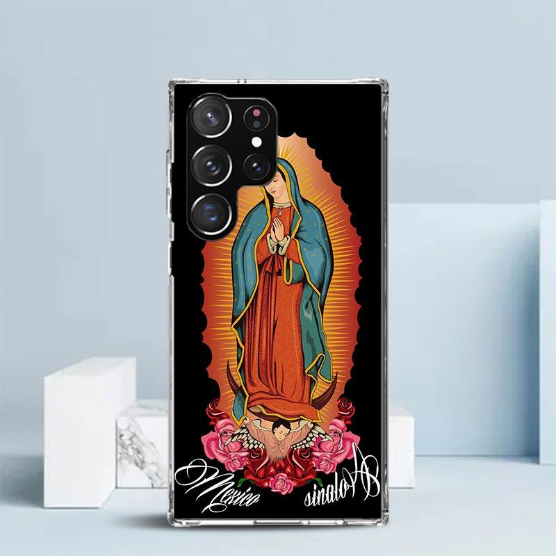 Virgin De Guadalupe Virgen Mary Phone Case For Samsung Galaxy S24 S25 Edge S26 Ultra S22 S23 Plus S21 + S20 FE Soft TPU Back Cov Samsung S24 Ultra
Virgin De Guadalupe Virgen Mary Phone Case For Samsung Galaxy S24 S25 Edge S26 Ultra S22 S23 Plus S21 + S20 FE Soft TPU Back Cov Samsung S24 Ultra