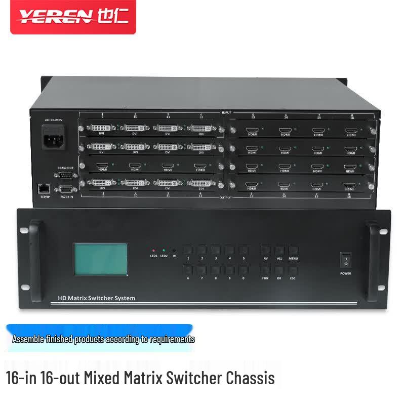 Yeren HD Video Seamless Hybrid Matrix Switcher 3U Chassis
Yeren HD Video Seamless Hybrid Matrix Switcher 3U Chassis