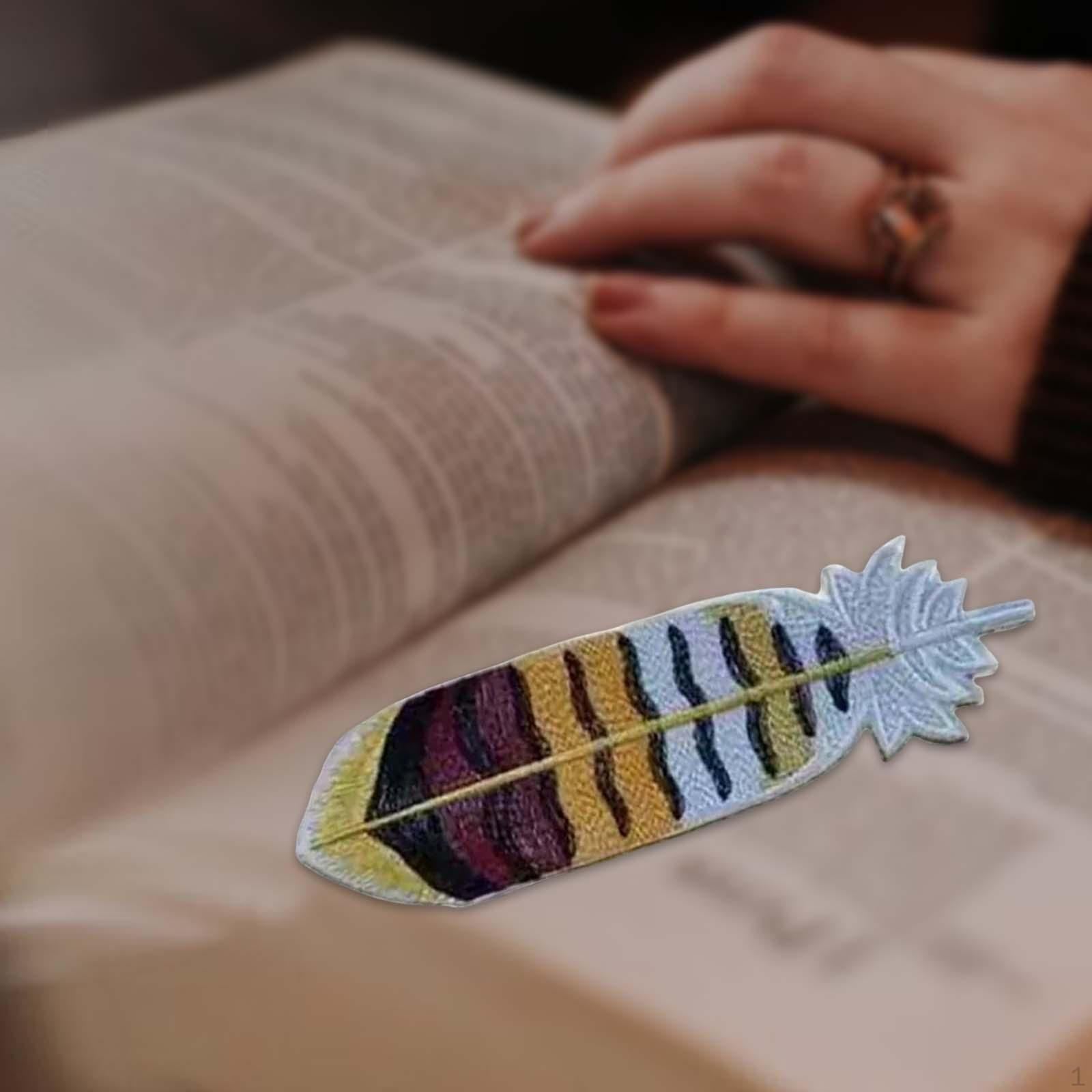 Embroidered Feather Bookmark Gift Women Men Home Office Supply Stationery жовтий
Embroidered Feather Bookmark Gift Women Men Home Office Supply Stationery жовтий