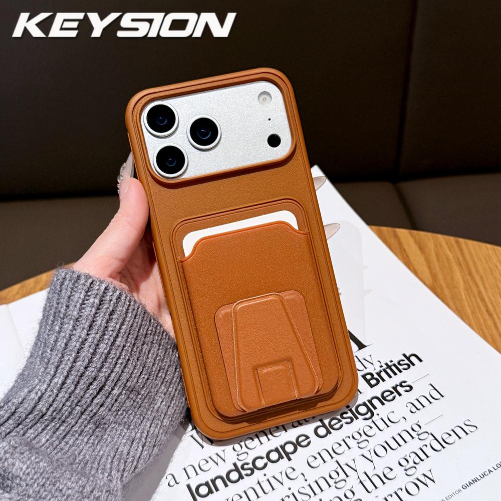 KEYSION Чехол-сумка с держателем для карт для iPhone 16 17 Pro Max 17 Air 16 Plus Силикон+ПК Вертикальная подставка Ударопрочная крышка for iPhone 17 коричневый
KEYSION Чехол-сумка с держателем для карт для iPhone 16 17 Pro Max 17 Air 16 Plus Силикон+ПК Вертикальная подставка Ударопрочная крышка for iPhone 17 коричневый