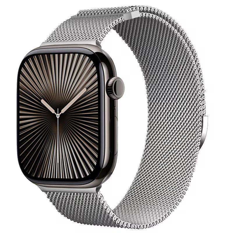 Ремешок Milanese для Apple Watch 10 42 мм 46 мм 9 8 7 41 мм 45 мм Ultra 49 мм мужской женский дышащий ремешок для iWatch 6 5 4 3 SE 44 мм 40 мм Ultra 49mm
Ремешок Milanese для Apple Watch 10 42 мм 46 мм 9 8 7 41 мм 45 мм Ultra 49 мм мужской женский дышащий ремешок для iWatch 6 5 4 3 SE 44 мм 40 мм Ultra 49mm