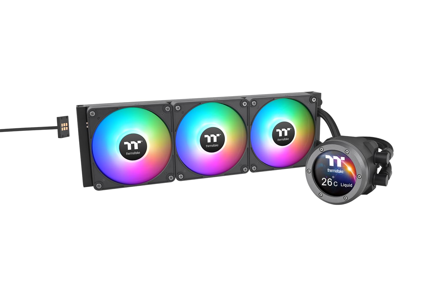 Thermaltake TH360 V2 Ultra EX ARGB Sync 360mm Liquid CPU Cooler FN2390 All-in-One CL-W415-PL12SW-A чорний
Thermaltake TH360 V2 Ultra EX ARGB Sync 360mm Liquid CPU Cooler FN2390 All-in-One CL-W415-PL12SW-A чорний