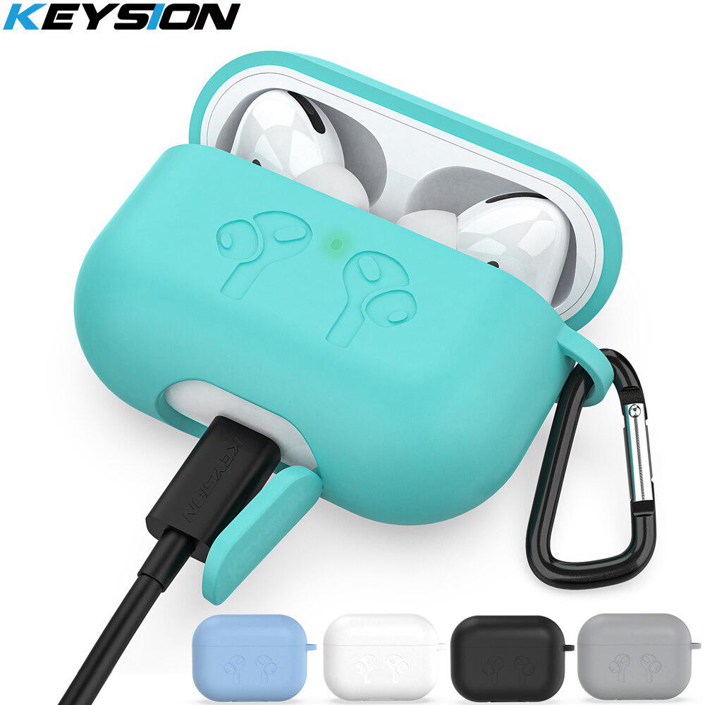 Матовый чехол KEYSION для AirPods Pro с цепочкой для ключей, цветной мягкий силиконовый противоударный чехол
Матовый чехол KEYSION для AirPods Pro с цепочкой для ключей, цветной мягкий силиконовый противоударный чехол