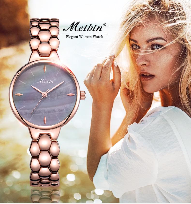 Жіночий браслет бренду MEIBIN Модний жіночий кварцовий годинник Водонепроникний елегантний жіночий наручний годинник білий
Жіночий браслет бренду MEIBIN Модний жіночий кварцовий годинник Водонепроникний елегантний жіночий наручний годинник білий