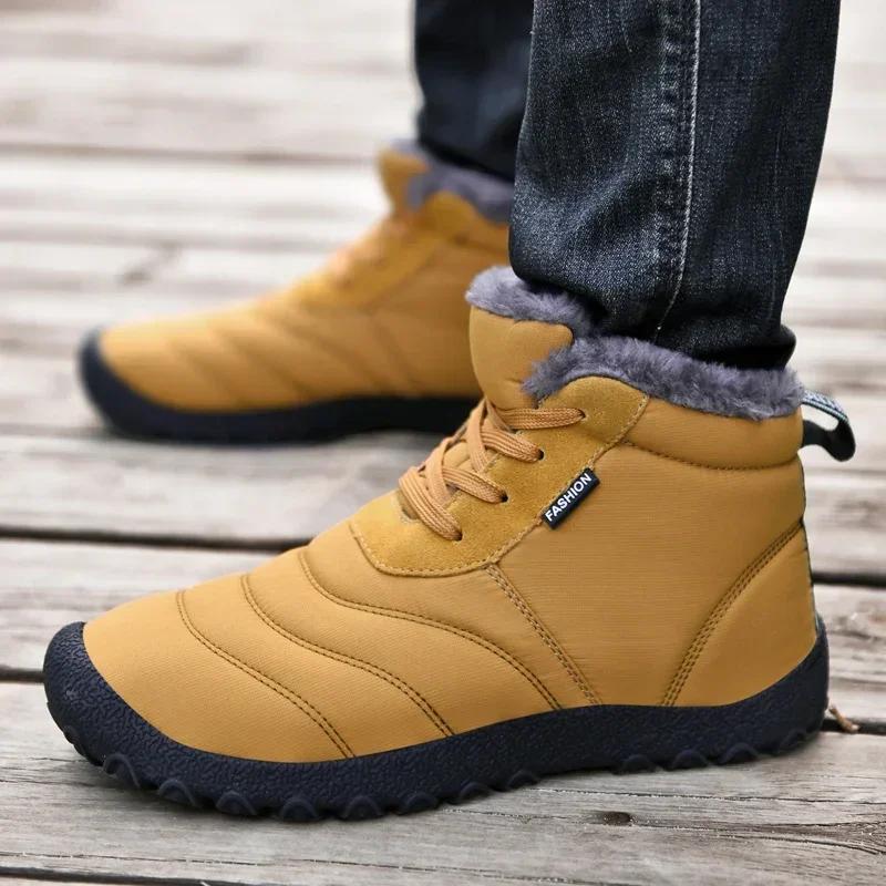 Winter Men s Outdoor Snow Boots Plus Size Keep Warm Short Plush Casual Cotton Shoes for Men Lace Up Male Platform Ankle Boots
Winter Men s Outdoor Snow Boots Plus Size Keep Warm Short Plush Casual Cotton Shoes for Men Lace Up Male Platform Ankle Boots