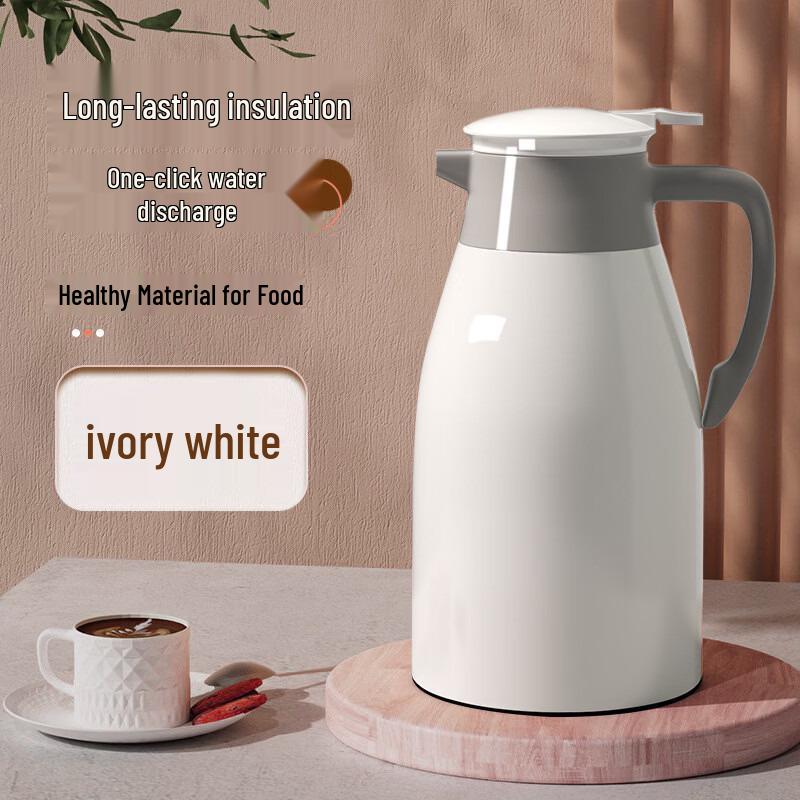 Large Capacity Glass-Lined Thermos Flask for Dormitory Use - Ideal for Hot Water and Tea 1.0L (Glass Liner) слоновая кость/белый
Large Capacity Glass-Lined Thermos Flask for Dormitory Use - Ideal for Hot Water and Tea 1.0L (Glass Liner) слоновая кость/белый