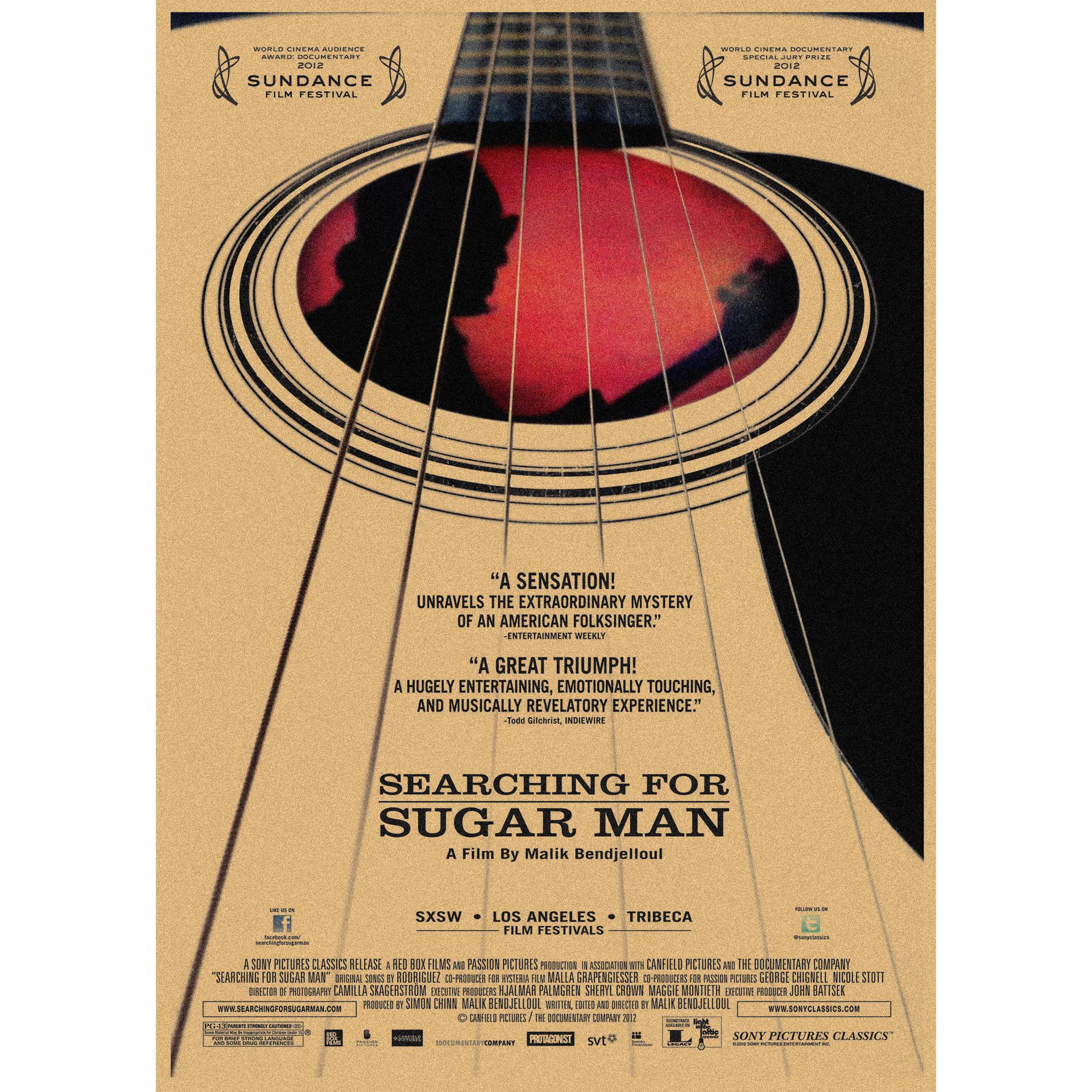 Retro Searching for Sugar Man Classic Music Film Poster - Kraft Paper Decorative Wall Art for Bar or Cafe 29.7X42cm (A3 size)
Retro Searching for Sugar Man Classic Music Film Poster - Kraft Paper Decorative Wall Art for Bar or Cafe 29.7X42cm (A3 size)