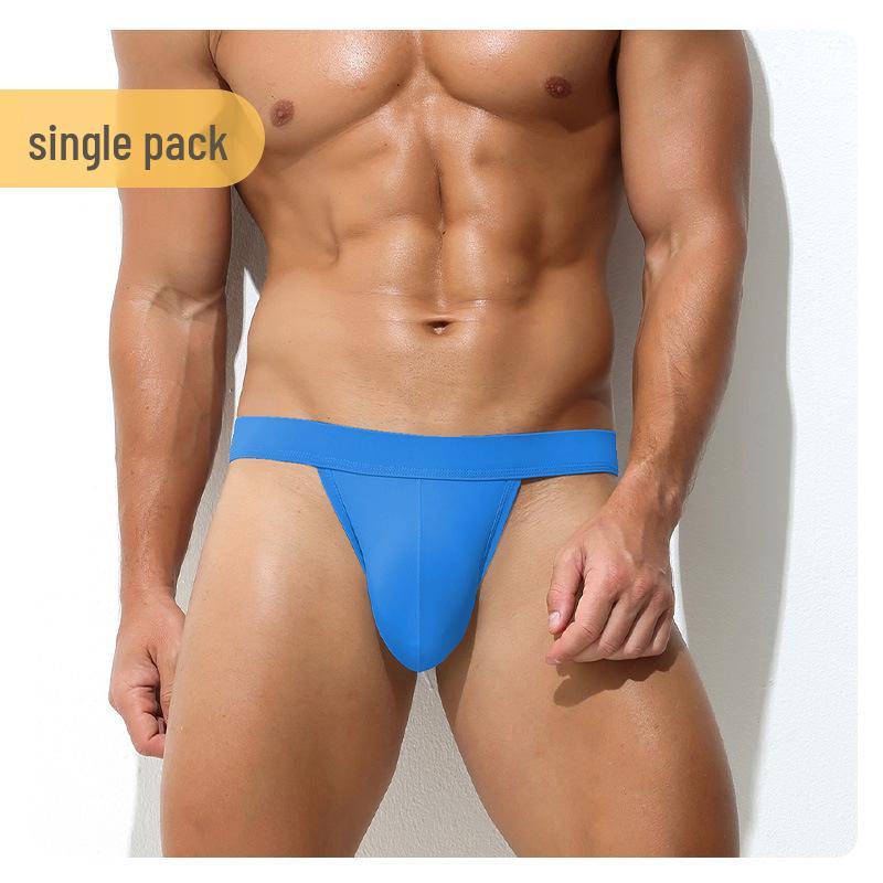 Мужские спортивные трусы-слипы с низкой посадкой из ледяного шелка с большим гульфиком M (55-65 kg) небесно-голубой
Мужские спортивные трусы-слипы с низкой посадкой из ледяного шелка с большим гульфиком M (55-65 kg) небесно-голубой