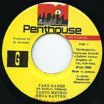 7-дюймовая пластинка TANTO METRO, MEGA BANTON - Вымышленные имена НИКАКИЕ Penthouse Recor 1998 Ямайка Регги, Ска и Даб Б/У
7-дюймовая пластинка TANTO METRO, MEGA BANTON - Вымышленные имена НИКАКИЕ Penthouse Recor 1998 Ямайка Регги, Ска и Даб Б/У