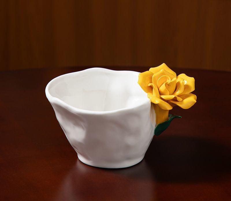 1PC Handmade Flower Cup Rose Ceramic Coffee Cup Mug Mug Souvenir Tea Cup Afternoon Tea Party Home Tableware Decoration 201-300ml жовтий
1PC Handmade Flower Cup Rose Ceramic Coffee Cup Mug Mug Souvenir Tea Cup Afternoon Tea Party Home Tableware Decoration 201-300ml жовтий