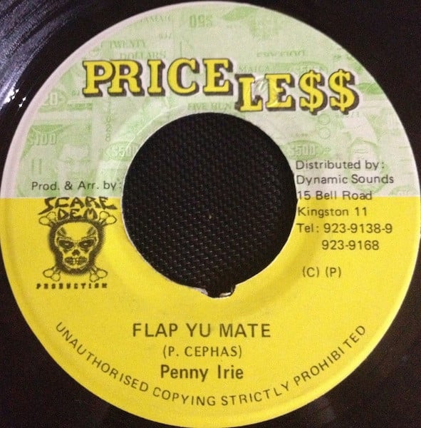 7inch Record PENNY IRIE - Flap Yu Mate NONE Price Less Jamaica Reggae, Ska & Dub Used
7inch Record PENNY IRIE - Flap Yu Mate NONE Price Less Jamaica Reggae, Ska & Dub Used
