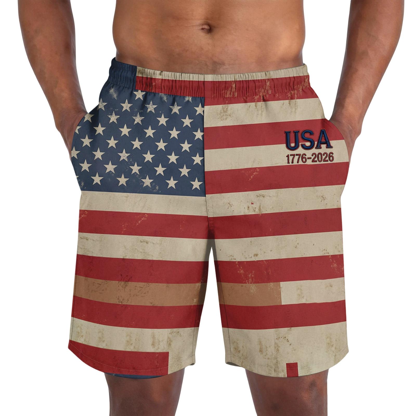 Men s loose and casual flag-printed shorts L синий
Men s loose and casual flag-printed shorts L синий