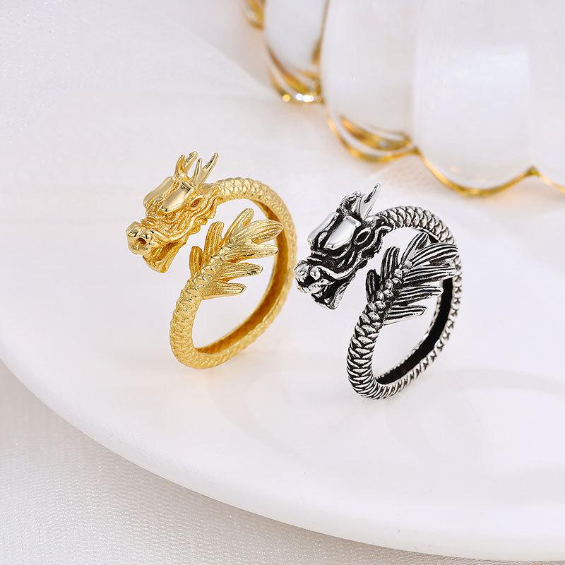 Chinese Style Cold Wind Light Luxury Niche Exquisite Dragon Creature Retro Niche Design Index Finger Ring Men s and Women s Jewelry
Chinese Style Cold Wind Light Luxury Niche Exquisite Dragon Creature Retro Niche Design Index Finger Ring Men s and Women s Jewelry