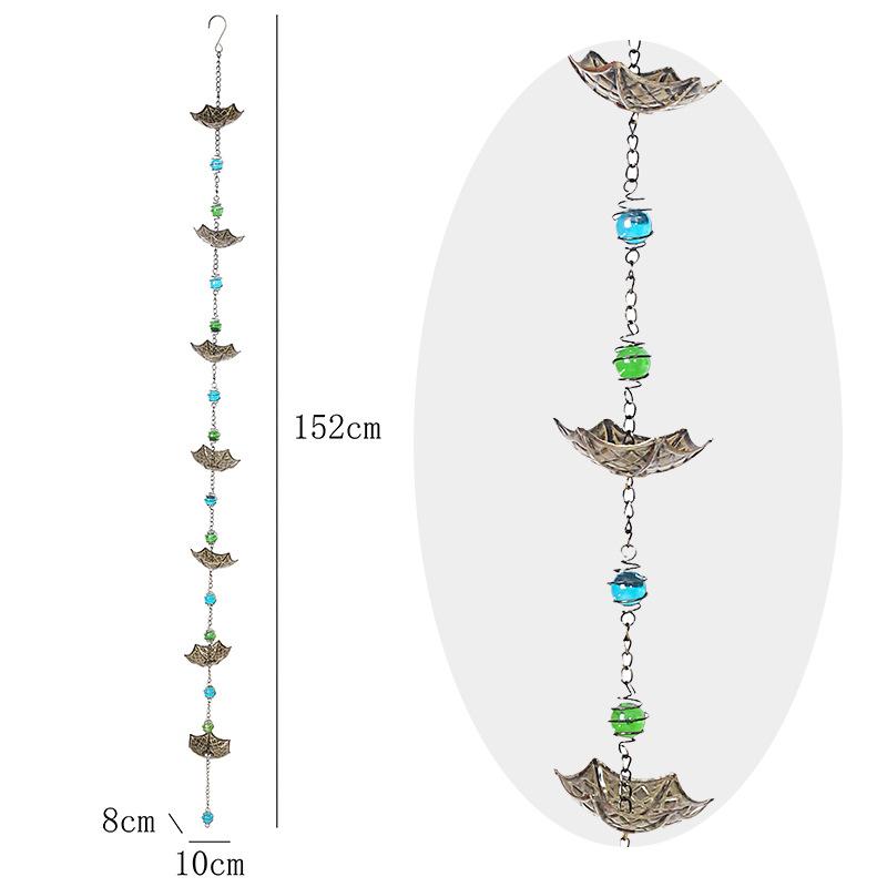 152cm Flower Umbrella Tulip Water Chain Rain Bells Are for Drainage of Eaves of Ancient Buildings Villas in Temple Courtyard 1pcs
152cm Flower Umbrella Tulip Water Chain Rain Bells Are for Drainage of Eaves of Ancient Buildings Villas in Temple Courtyard 1pcs