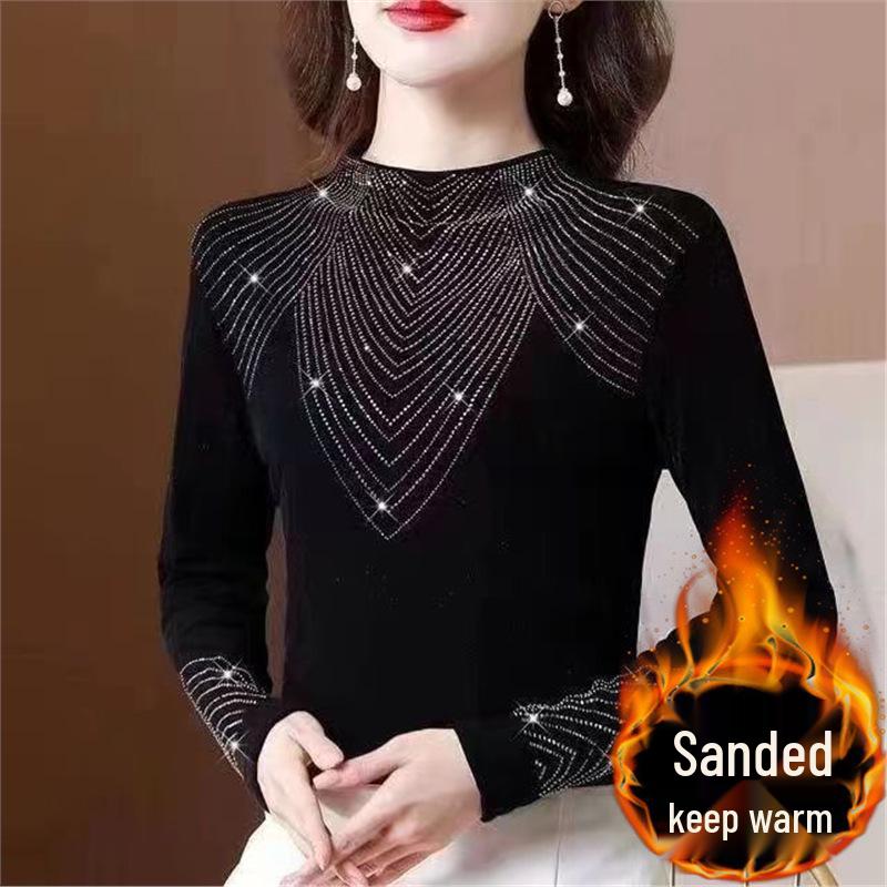 Women s Thickened Fleece-Lined Long-Sleeve T-Shirt with High Collar and Stylish Design - Winter 2024 Collection L (110-130 lbs)
Women s Thickened Fleece-Lined Long-Sleeve T-Shirt with High Collar and Stylish Design - Winter 2024 Collection L (110-130 lbs)