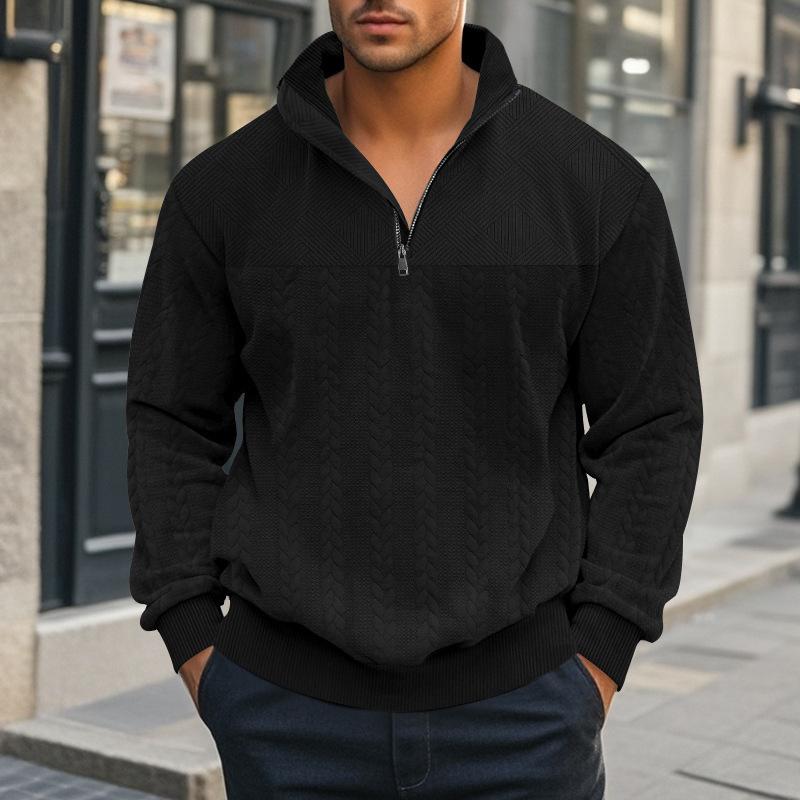 New Versatile Daily Business Spring And Autumn Men S Men S Standing Collar Long Sleeved Casual Outdoor Hoodie Jacquard Knitted Sweater XXXL чорний
New Versatile Daily Business Spring And Autumn Men S Men S Standing Collar Long Sleeved Casual Outdoor Hoodie Jacquard Knitted Sweater XXXL чорний