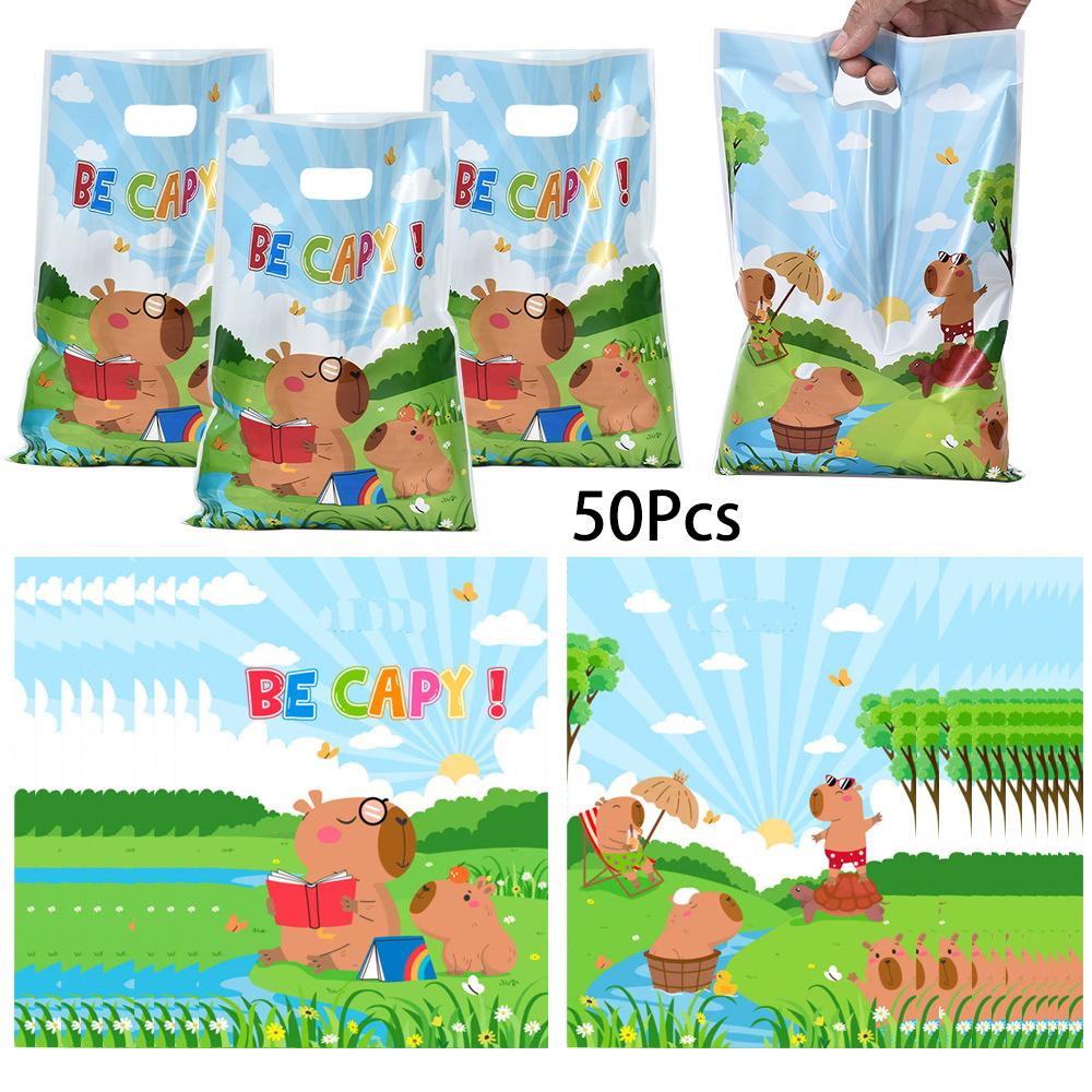 50Pcs Cartoon Animal Capybara Theme OPP Gift Packing Bag Candy Cake Pouch Bag for Kids Birthday Baby Shower Party Decoration 18x25cm
50Pcs Cartoon Animal Capybara Theme OPP Gift Packing Bag Candy Cake Pouch Bag for Kids Birthday Baby Shower Party Decoration 18x25cm