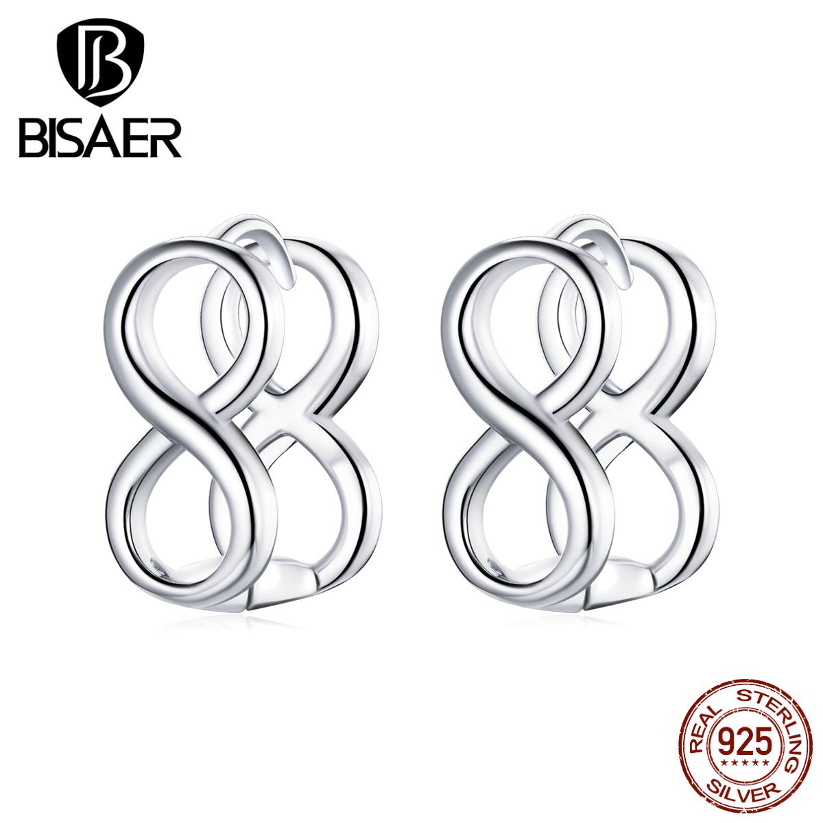 BISAER стерлингового серебра 925 пробы простые модные серьги-гвоздики в форме символа бесконечности для женщин свадебные ювелирные украшения Earring
BISAER стерлингового серебра 925 пробы простые модные серьги-гвоздики в форме символа бесконечности для женщин свадебные ювелирные украшения Earring