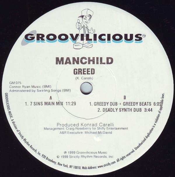 12inch Record MANCHILD - Greed GM075 Groovilicious 1999 US Dance & Electronica Used
12inch Record MANCHILD - Greed GM075 Groovilicious 1999 US Dance & Electronica Used