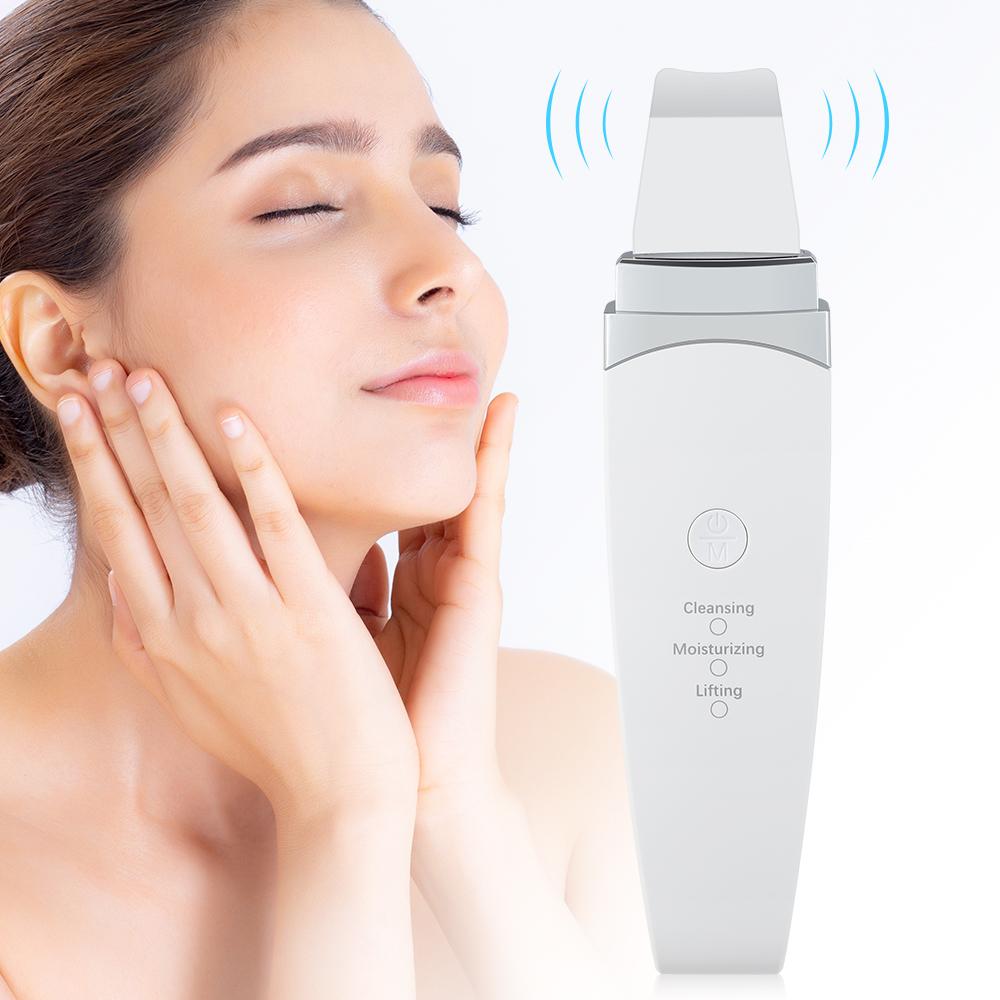 Ultrasonic Skin Scrubber Pores Blackhead Remover Facial Cleaning Skin Care Spatula Peeling Shovel Lifting Machine Facial Scrub
Ultrasonic Skin Scrubber Pores Blackhead Remover Facial Cleaning Skin Care Spatula Peeling Shovel Lifting Machine Facial Scrub