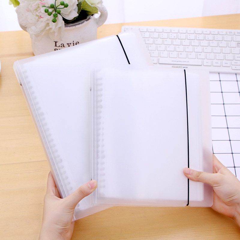 Transparent Frosted Shell Loose-Leaf Document Holder 100 Pages Fresh Loose-Leaf Binder A5/B5 Bill Storage Folder A5/20 Hole Strap (Shell)
Transparent Frosted Shell Loose-Leaf Document Holder 100 Pages Fresh Loose-Leaf Binder A5/B5 Bill Storage Folder A5/20 Hole Strap (Shell)