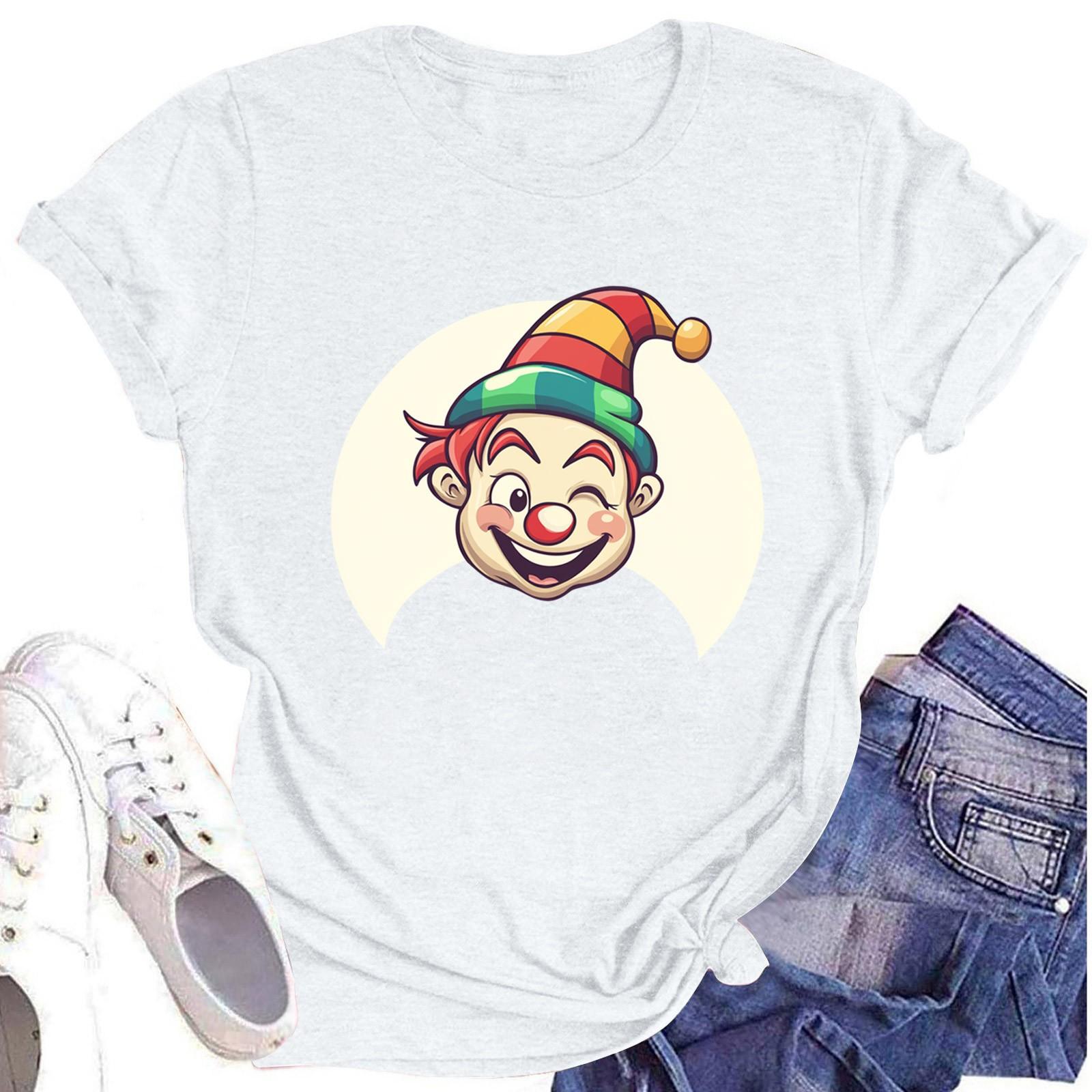 Жіноча повсякденна повсякденна футболка з круглим вирізом і короткими рукавами з принтом XL білий
Жіноча повсякденна повсякденна футболка з круглим вирізом і короткими рукавами з принтом XL білий