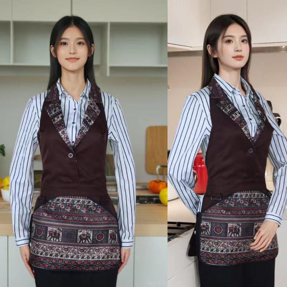 Button Design Work Apron Polyester Dining Apron Multi-functional Vest Apron Home Use фіолетовий/червоний
Button Design Work Apron Polyester Dining Apron Multi-functional Vest Apron Home Use фіолетовий/червоний