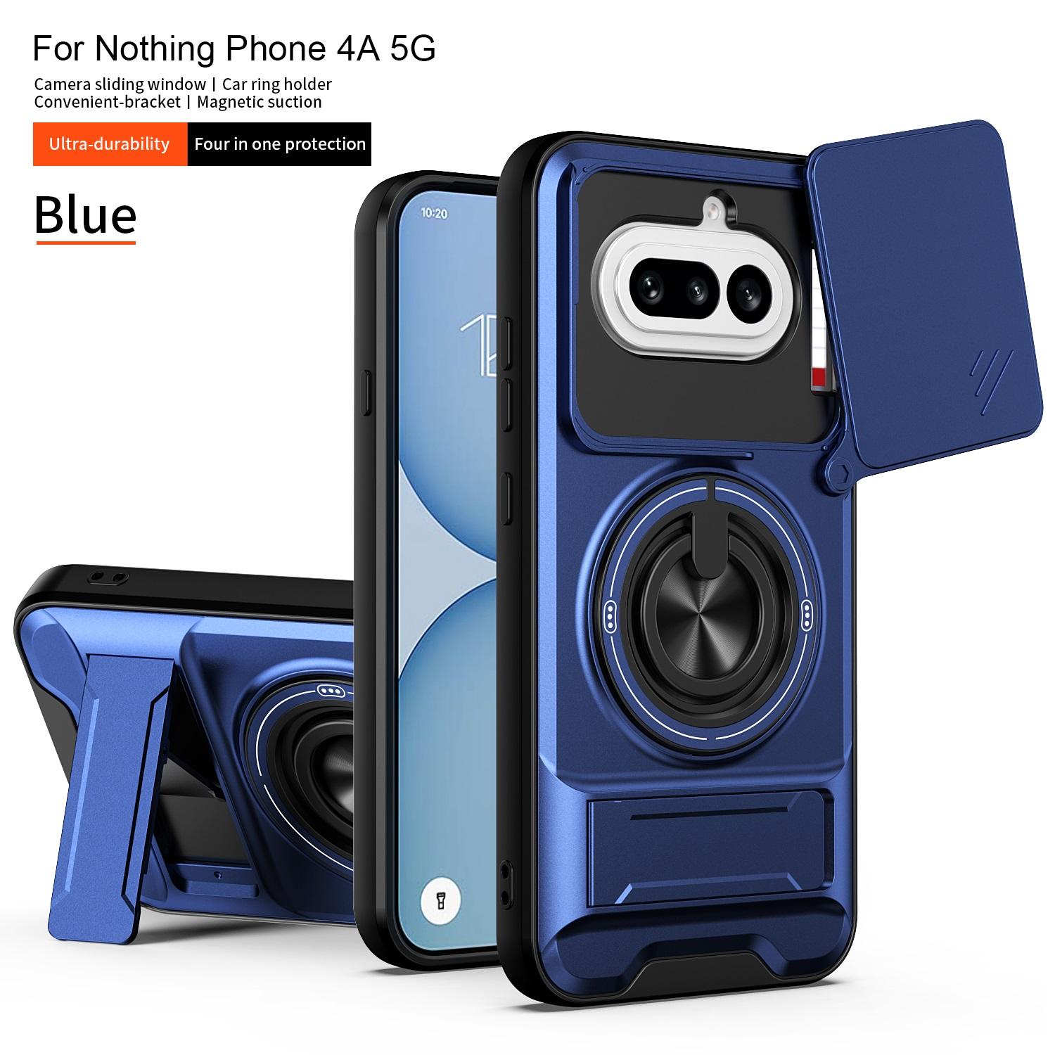 Чохол для Nothing Phone 4a зі шторкою для камери, вбудованим кільцем-підставкою та складним стендом for Nothing Phone (4a) синій
Чохол для Nothing Phone 4a зі шторкою для камери, вбудованим кільцем-підставкою та складним стендом for Nothing Phone (4a) синій