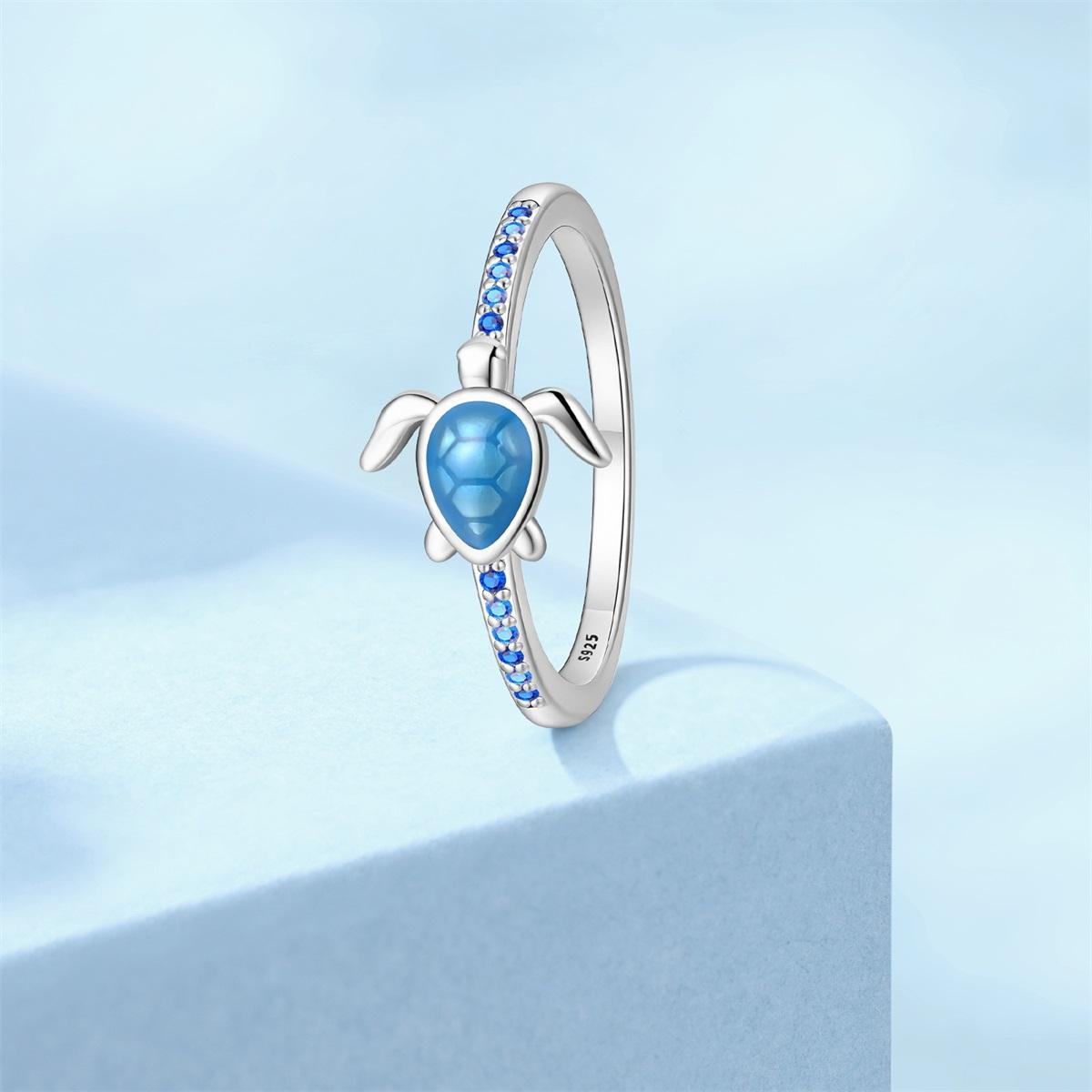 Ring 925 Silver Blue Sea Turtle Ring Valentine s Anniversary Fine Women Gift Accessory Nickel-Free Hypoallergenic 7
Ring 925 Silver Blue Sea Turtle Ring Valentine s Anniversary Fine Women Gift Accessory Nickel-Free Hypoallergenic 7