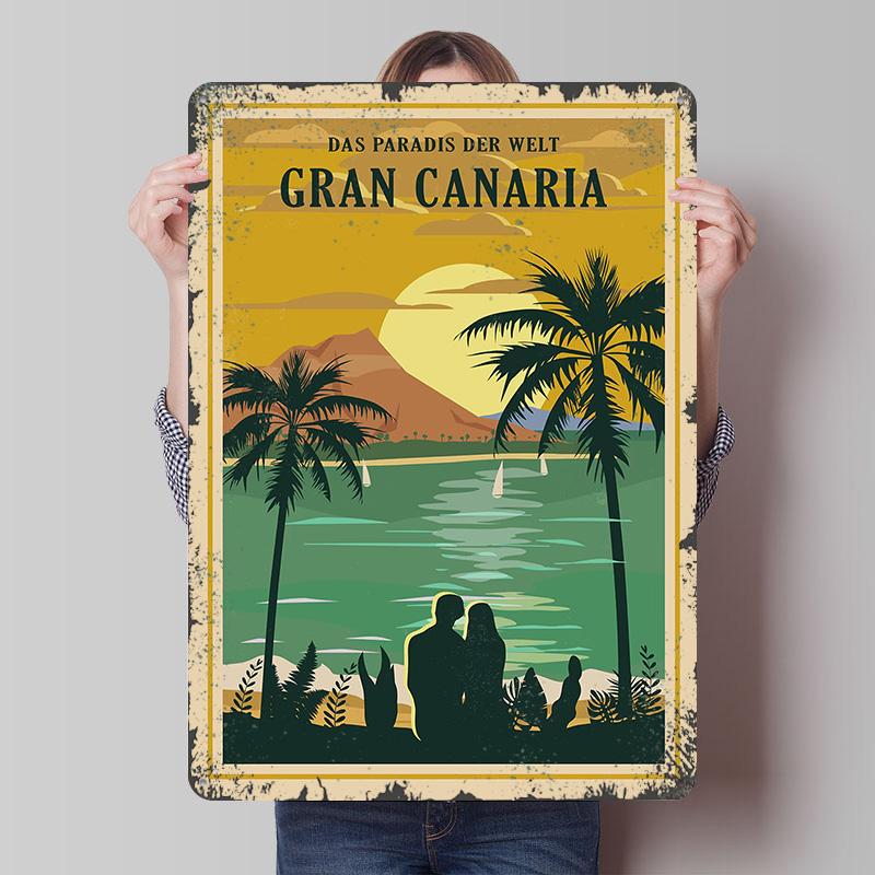Gran Canaria Travel Tin Plaque Poster Customized Wall Art Retro Vintage Metal Signs for Man Cave Room Ornaments Gamer Decoration 20x30cm(7.8x11.8inch)
Gran Canaria Travel Tin Plaque Poster Customized Wall Art Retro Vintage Metal Signs for Man Cave Room Ornaments Gamer Decoration 20x30cm(7.8x11.8inch)