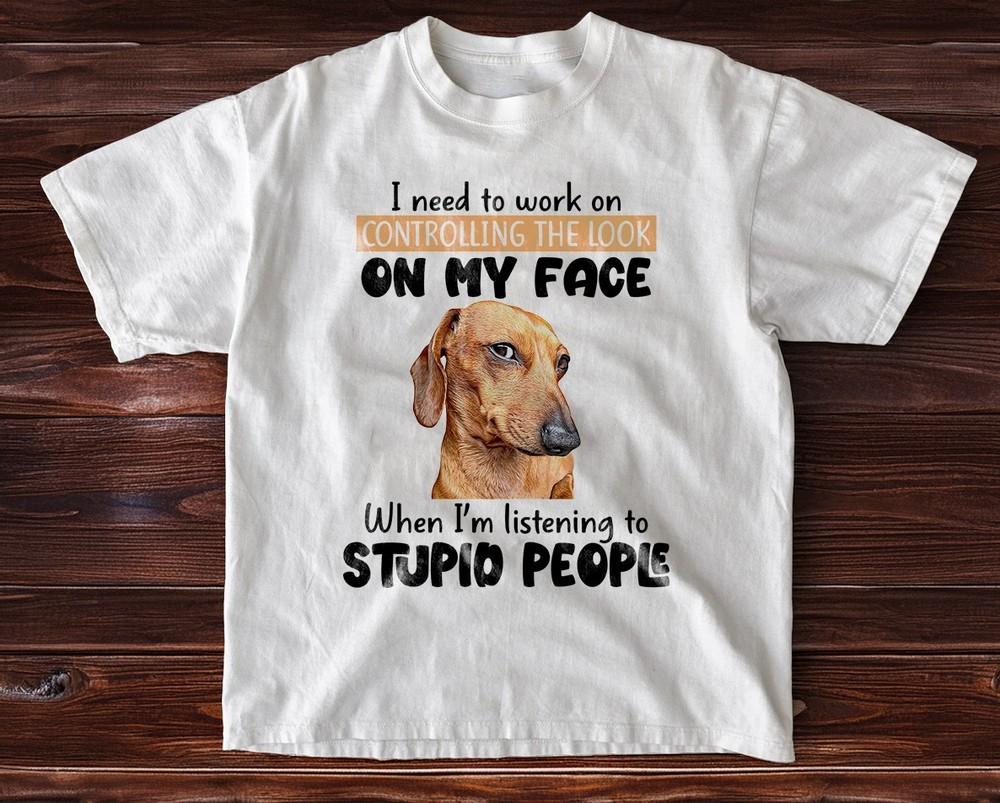 HoT Dachshund Controlling The Look White Cotton Tshirt Unisex T-Shirt L
HoT Dachshund Controlling The Look White Cotton Tshirt Unisex T-Shirt L
