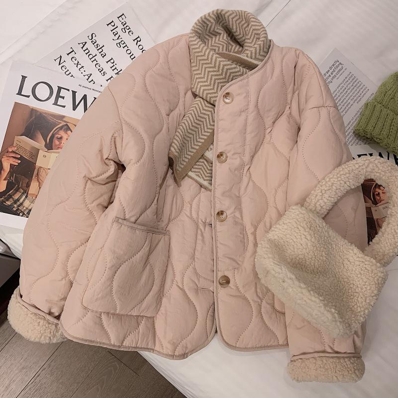 Women s Pink Lambswool Cotton Winter Coat 2022 - Korean Style Thickened Round Neck Jacket S (85-105 lbs) розовый
Women s Pink Lambswool Cotton Winter Coat 2022 - Korean Style Thickened Round Neck Jacket S (85-105 lbs) розовый