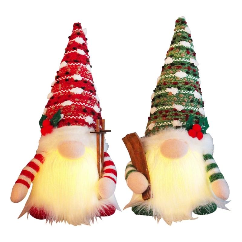 2Pcs/set Christmas Glowing Ski Dolls Lighted Knitted Dwarfs Wearing Hat with White Long Beard for Festive Window Decor
2Pcs/set Christmas Glowing Ski Dolls Lighted Knitted Dwarfs Wearing Hat with White Long Beard for Festive Window Decor