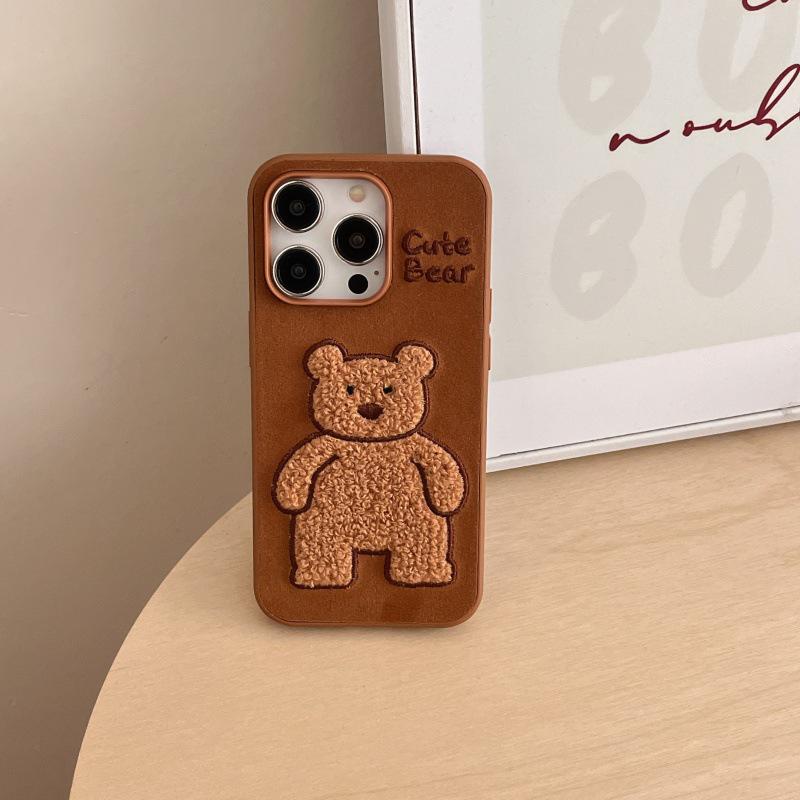 Brown Velvet Embroidered Bear iPhone Case for iPhone 14/15/16/17 Pro Max - Autumn/Winter Women s Cartoon Design iPhone 16 Pro
Brown Velvet Embroidered Bear iPhone Case for iPhone 14/15/16/17 Pro Max - Autumn/Winter Women s Cartoon Design iPhone 16 Pro