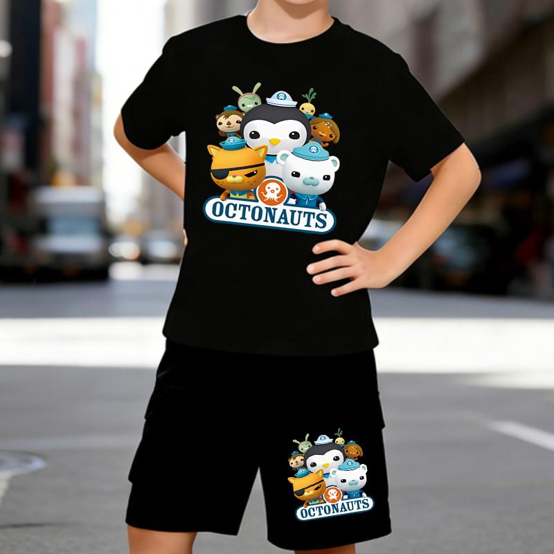 Boys 2 Piece Cartoon Pattern Printed Outfit, Short Sleeve T-Shirt and Shorts Set for Kids Age 5-14,Black and White Sporty Casual Summer Clothes 5-6 Years чёрный
Boys 2 Piece Cartoon Pattern Printed Outfit, Short Sleeve T-Shirt and Shorts Set for Kids Age 5-14,Black and White Sporty Casual Summer Clothes 5-6 Years чёрный