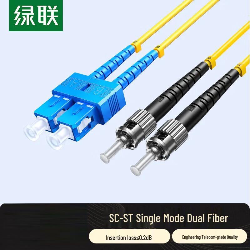 UGREEN NW374 ST-ST Single-Mode Dual Core Fiber Optic Patch Cable
UGREEN NW374 ST-ST Single-Mode Dual Core Fiber Optic Patch Cable