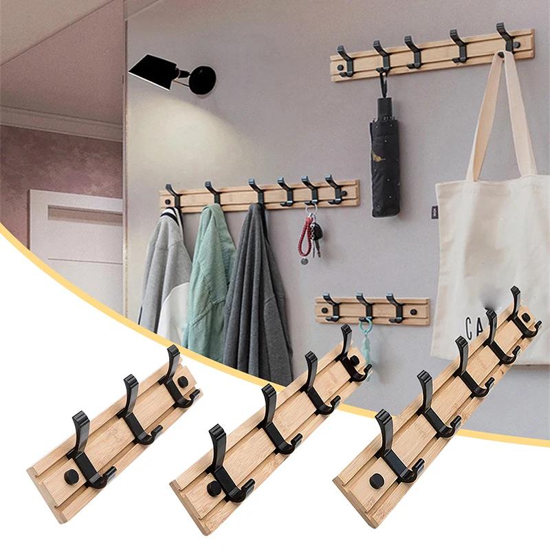 3/4/5 Hook Wooden Coat Rack Hook Wall Mounted Hat Clothes Hanger Rack Rail Organizer for Entryway Bathroom Bedroom Kitchen Decor
3/4/5 Hook Wooden Coat Rack Hook Wall Mounted Hat Clothes Hanger Rack Rail Organizer for Entryway Bathroom Bedroom Kitchen Decor