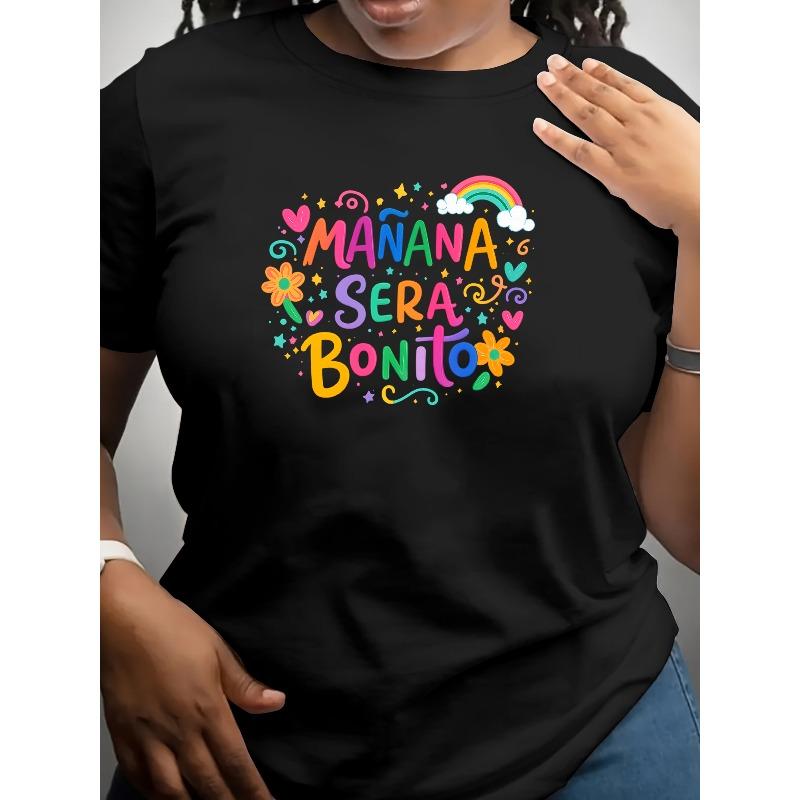 European Size Women s Tomorrow Will Be Beautiful Motto Artistic Letter T-shirt, Fashionable Casual Wear,Round Neck Top, Versatile Everyday Top 4XL чорний
European Size Women s Tomorrow Will Be Beautiful Motto Artistic Letter T-shirt, Fashionable Casual Wear,Round Neck Top, Versatile Everyday Top 4XL чорний