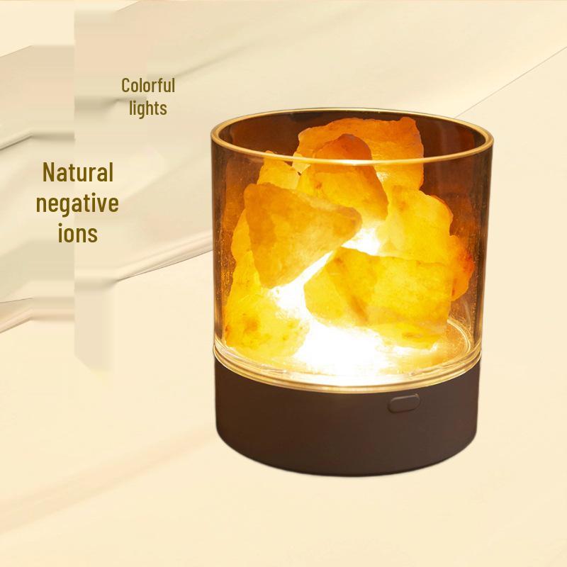 Mineral Salt Bedside Lamp: Night Light, Atmosphere Lamp, Flame Salt Stone, Table Lamp with Seven Negative Ions
Mineral Salt Bedside Lamp: Night Light, Atmosphere Lamp, Flame Salt Stone, Table Lamp with Seven Negative Ions