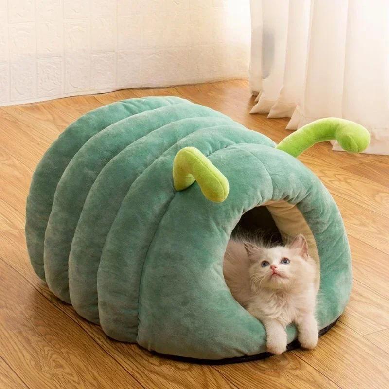 Caterpillar Shape Cat Nest Closed Small Dog House Cartoon Cat Beds Winter Warm Cat Villa Puppy Bed Nonskid Dog Sleep Mat 50x40x30cm зелёный
Caterpillar Shape Cat Nest Closed Small Dog House Cartoon Cat Beds Winter Warm Cat Villa Puppy Bed Nonskid Dog Sleep Mat 50x40x30cm зелёный